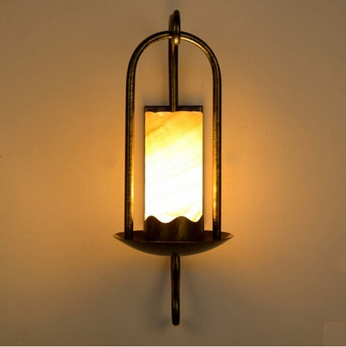 marble loft style bedside wall light vintage led wall lamp for living room stairs wall sconces indoor lighting lampara pared