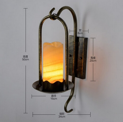 marble loft style bedside wall light vintage led wall lamp for living room stairs wall sconces indoor lighting lampara pared