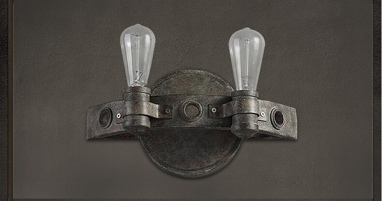 metal retro loft style edison wall lamp industrial vintage wall light for home sconces indoor lighting lampara pared,e27*2