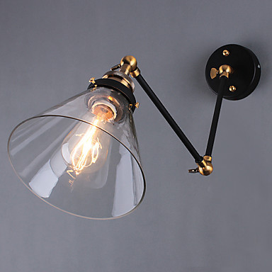 mini incandescent bulbs wall lamp light ,1 light ,vintage taper metal 220v,e26/e27