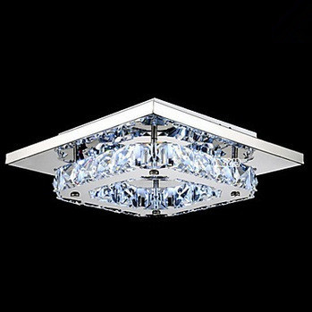 modern k9 crystal luminaire led ceiling light lamp for living room lustre de sala stainless steel ,ac,bulb included