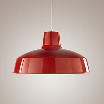 modern red led pendant lights with 1 light anti-rust shade,lustres de salateto,e27 bulb included,for home living room lightings