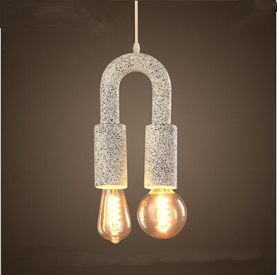 new creative resin led pendant lights art fashion hanging lamp fixtures for restaurant cafe bar home lighting lamparas colgantes