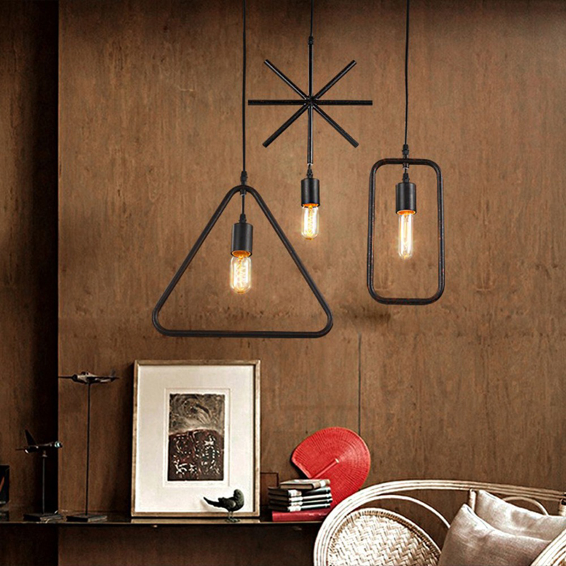 nordic style pendant lighting home decoration modern minimalist hanging lights art fixtures ambilight wrought iron lamp lampara