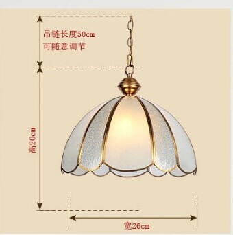 pure copper country handmade led pendant light lamp with 1 light for bedroom living room parlor,e27 bulb included ,ac,90v~260v