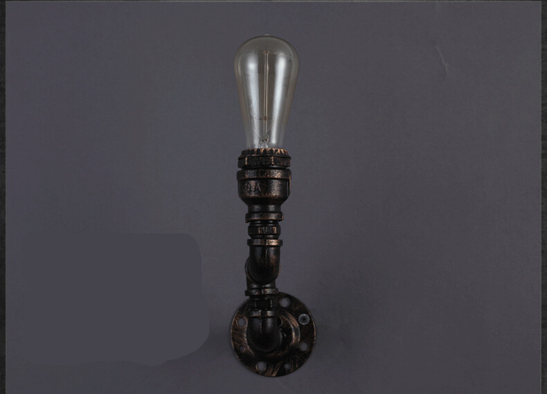 retro loft style iron water pipe edison wall lamp antique vintage industrial wall light fixtures for aisle bar indoor lighting