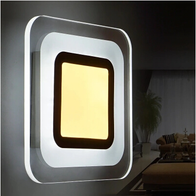 simple modern acrylic led wall light fixtures for indoor lighting fashion wall sconces bedside wall lamps lampara pared