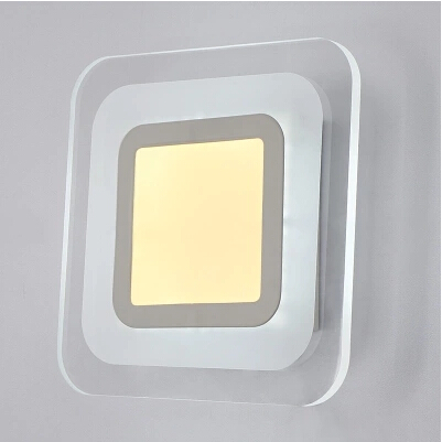 simple modern acrylic led wall light fixtures for indoor lighting fashion wall sconces bedside wall lamps lampara pared