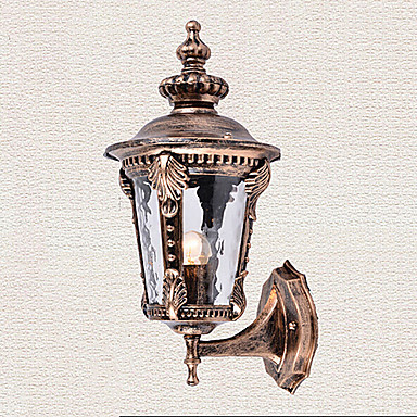 simple style wall lamp light metal e26/e27