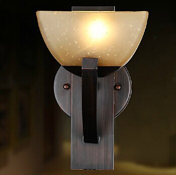 vintage copper led wall lamp light with 1 light, led wall sconces ,for bedroom syudy,ac,e27,bulb included