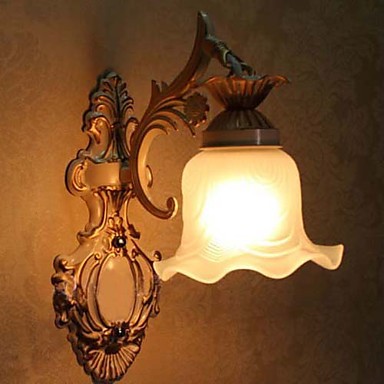 wall lamp light,1 light, classic metal glass painting,for bathroom&living room e26/e27