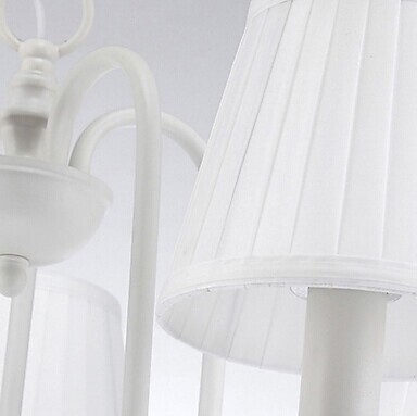 white fabric shade modern simple led chandelier with 3 lights,for dinnig living room,e14 bulb included,110v~220v,ac