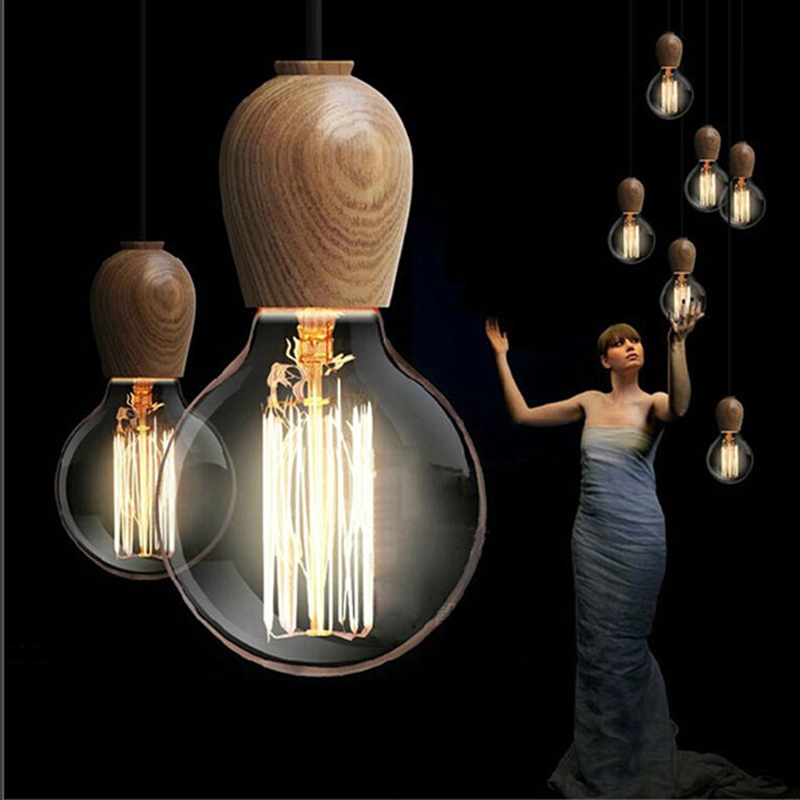 wood pendant lights modern lamp hanging light fixtures home lighting loft suspension luminaire lustre wooden lampshade lamparas