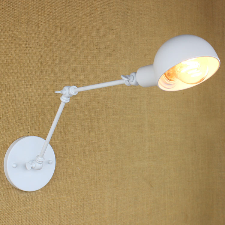 250mm x 250mm vintage retro wall lamp with switch white color ac 90-260v personality wall light for living room bedroom bedside