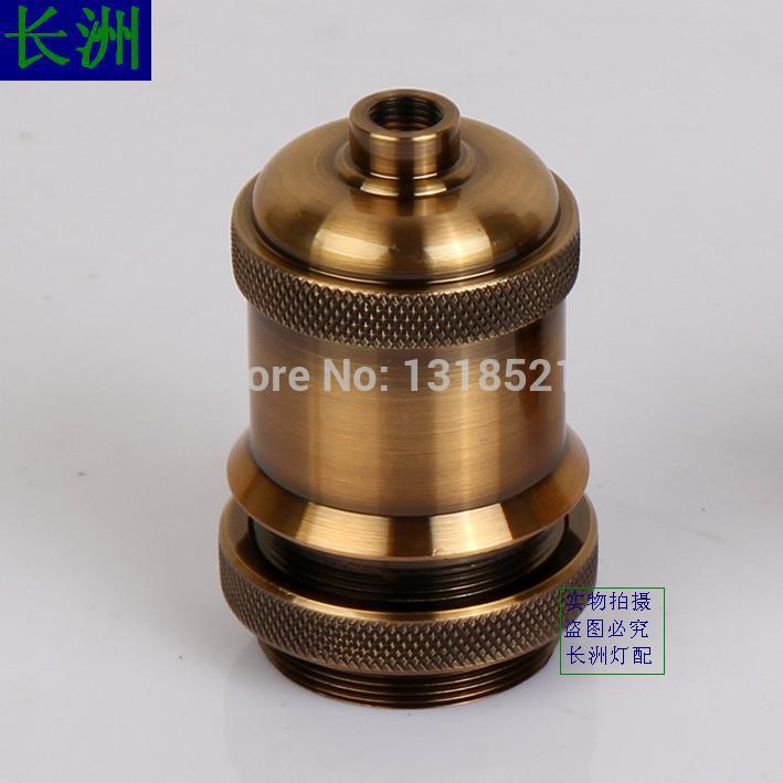 2pcs/lot aluminum plating bronze lamp holder pendant/table/floor/wall lamp bases adapter bronze color sockets