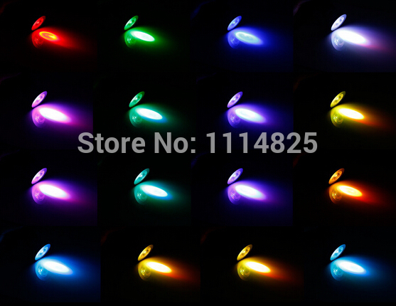 3w gu10 rgb multi-color led spot light lamp bulbs ac 85-265v for home barparty lighting atmosphere + remote control