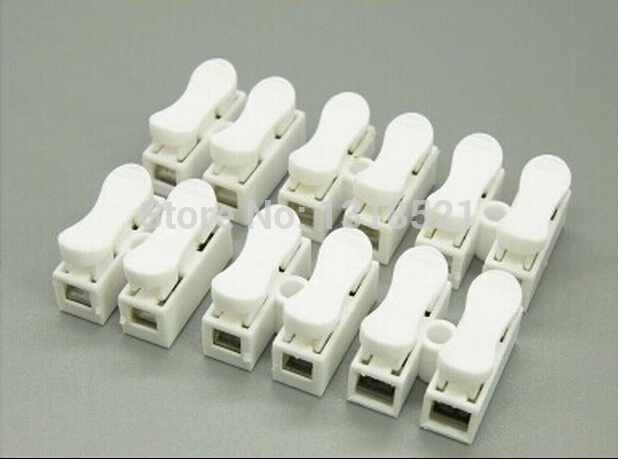 50 pcs spring connector led strip light wire connecting no welding no screws screw terminal block wire connector