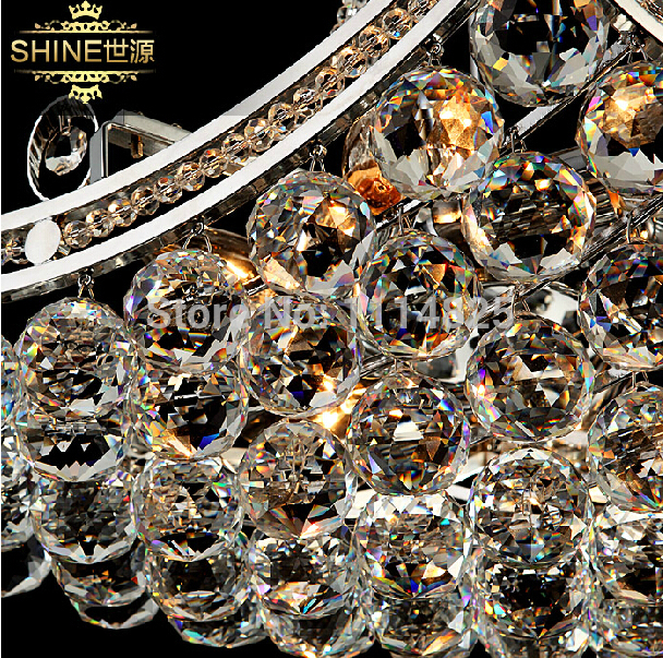 6 heads luxury k9 crystal chandelier lighting fixture crystal e14 led modern crystal chandelier