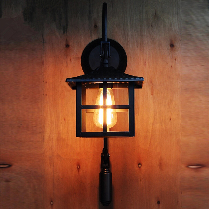 american country industrial retro wall lamp nordic creative loft cafe restaurant bar iron wall light