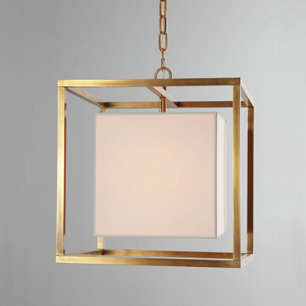 american retro fashion iron gold pendant lamp bedroom living room restaurant european art pendant light
