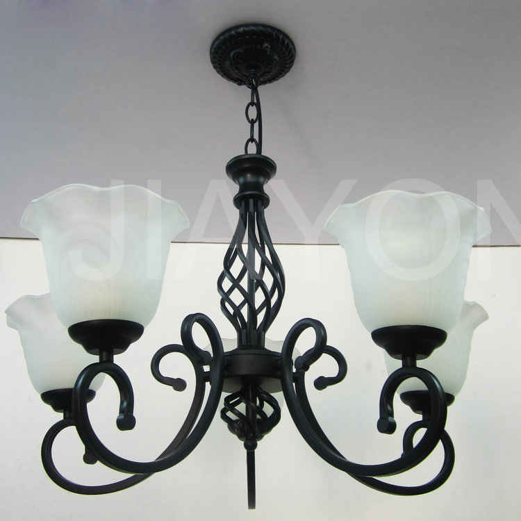 continental iron chandelier for living room american retro restaurant five lamps led lighting vintage chandelier