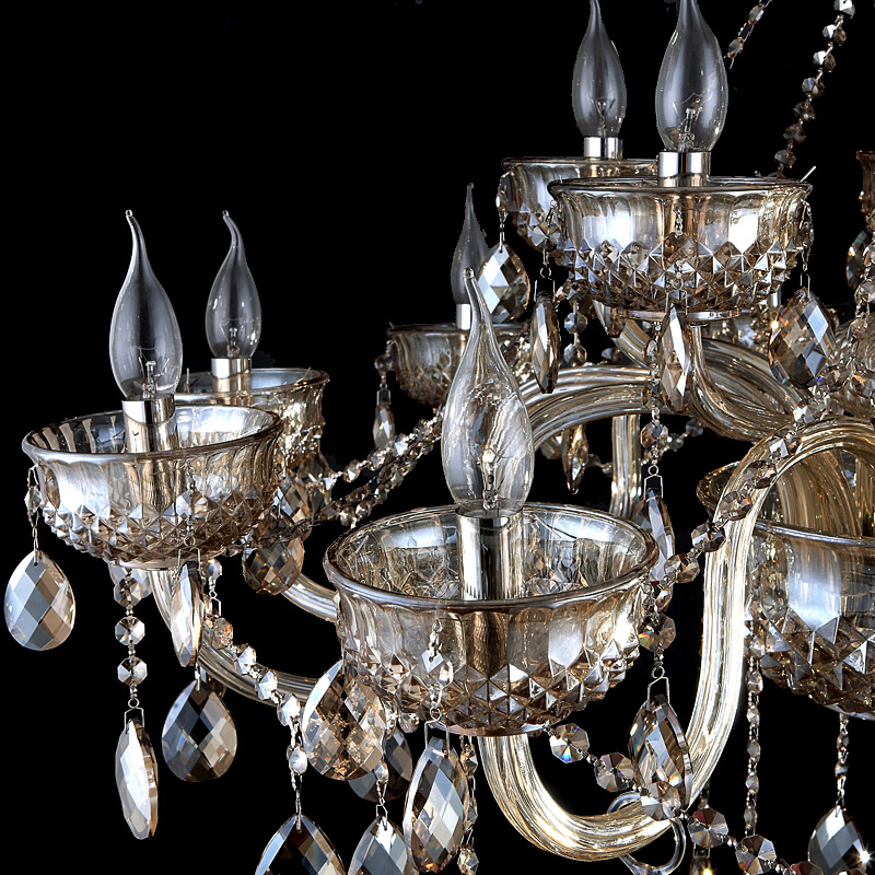 crystal congac chandelier modern large champagne el lights chandeliers light kristall lustres de cristal for dining room lamp