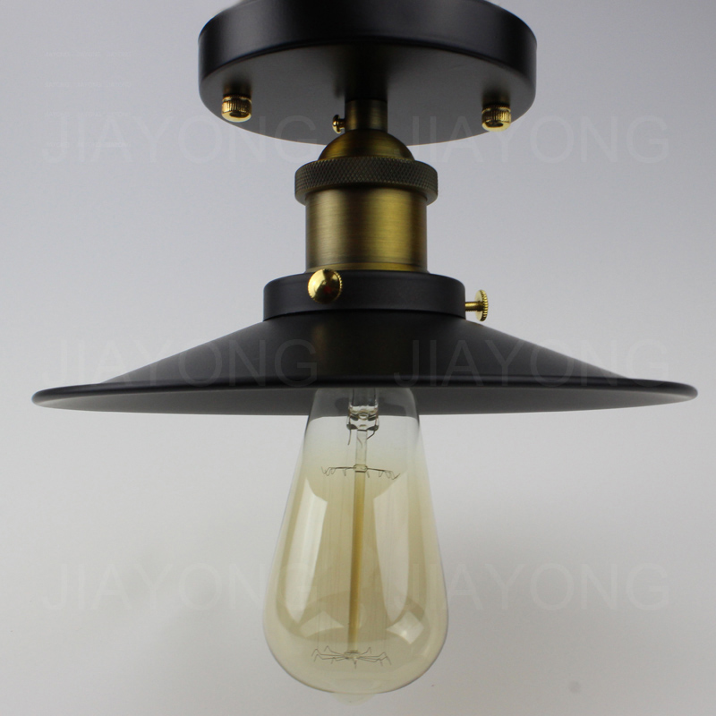 diameter 22cm loft vintage pendant lamp light ac 90-260v for living room dinning room coffee shop with edison bulb
