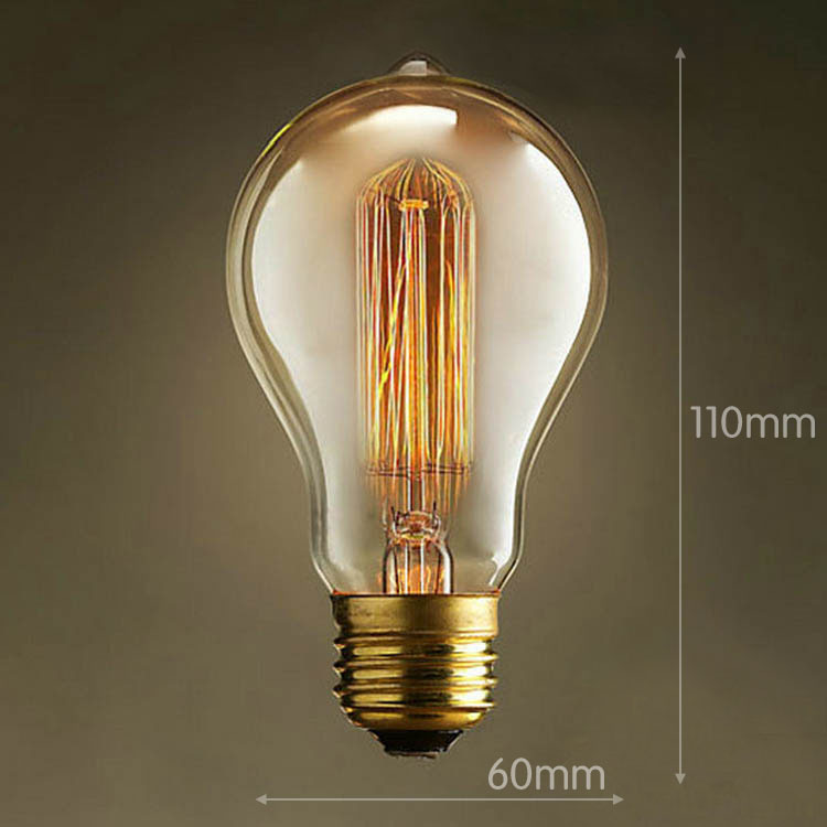 e27 a19 edison incandescent lamp bulbs 40w ac 220v bulb for living room bedroom ceiling room kitchen whole