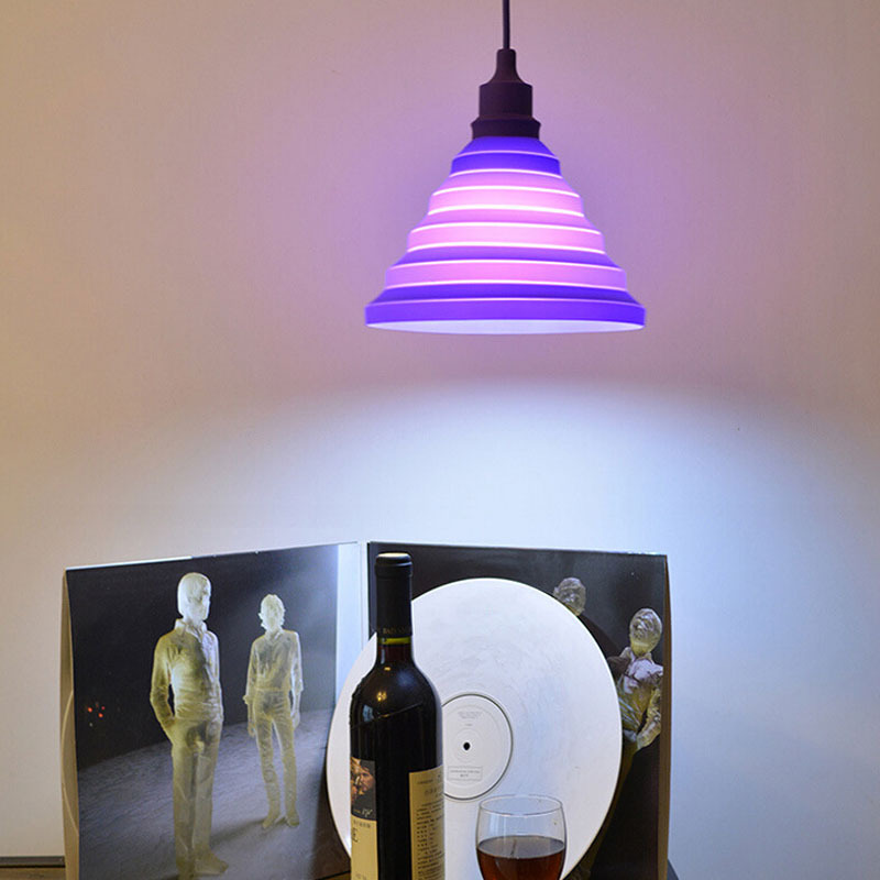 e27 colorful silicone lamp holder pendant light 12 color diy pendant lights +100cm cord+ceiling base