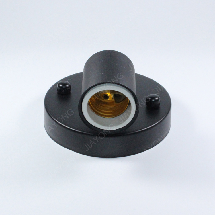 e27 lamp holder black color 180 degree rotation high temperature resistance ceramic diy lighting accessories