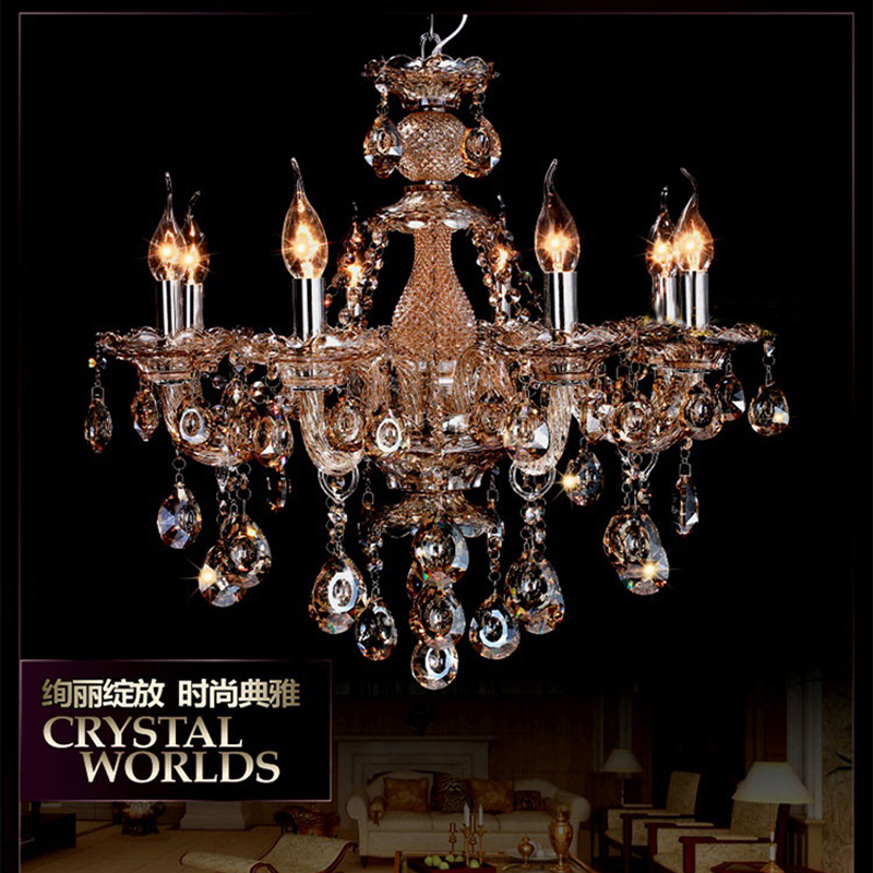glass cognac chandelier lamp shades lustres de sala de janta candelabro art deco lustre moderne crystal chandelier lamp