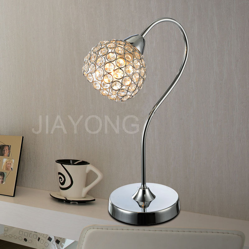k9 crystal table lamp light creative table lamp for living room study bedside bedroom + e14 led bulb