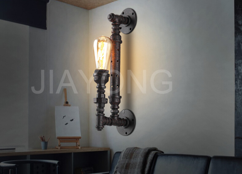 loft american style personality industrial creative vintage wall lamp for living room hallway bedroom ac 90-260v