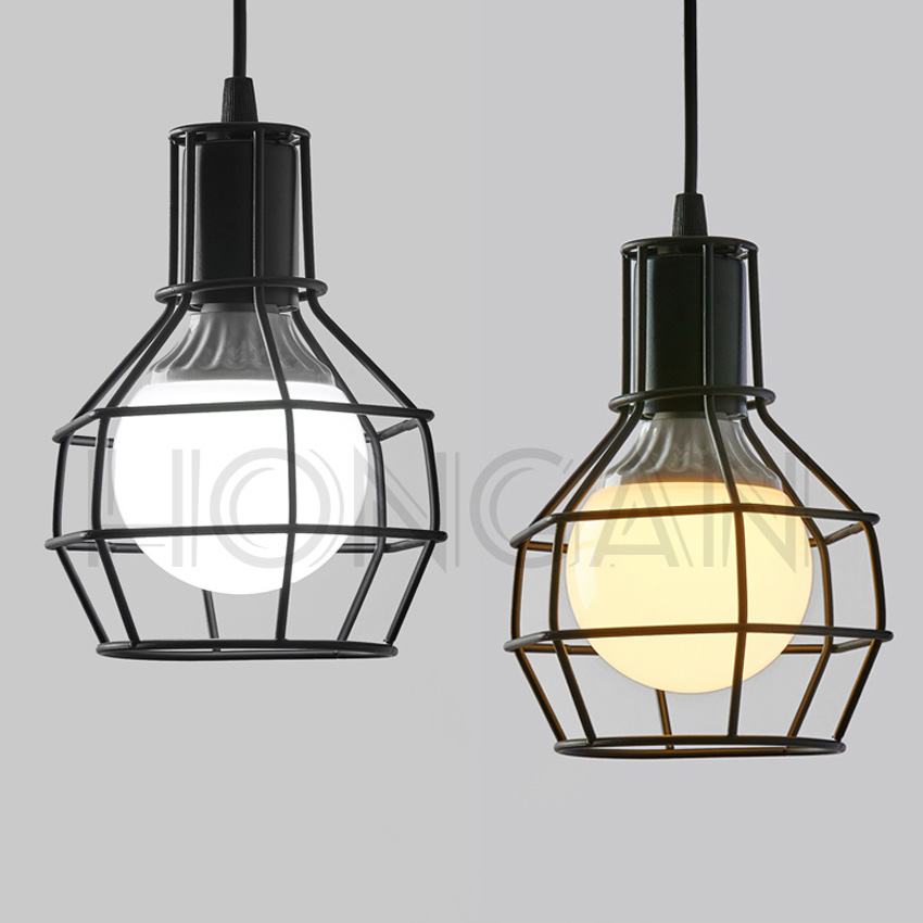 loft industrial warehouse pendant lights american black vintage lamps for restaurant/bedroom home decoration