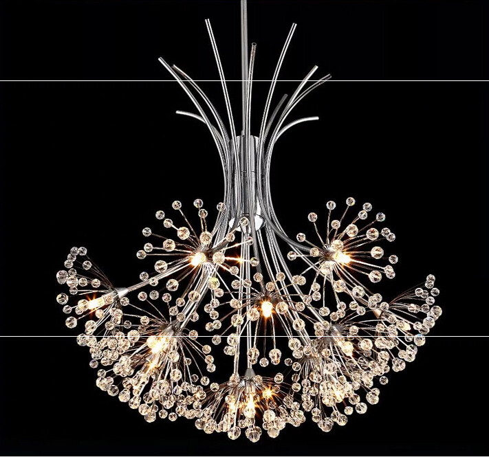 luxury north european top k9 crystal chandelier lighting 13 lights el hall living room g4 bulbs ac 220v