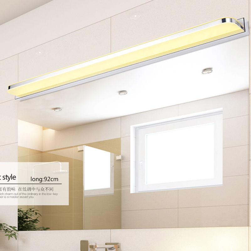 modern bathroom mirror light anti-fog front lamp mini style stainless steel led wall mounted lights lampara de pared up lamps