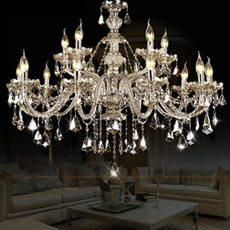 modern crystal congac chandeliers large light champagne el lights chandelier kristall lustres de cristal for dining room lamp