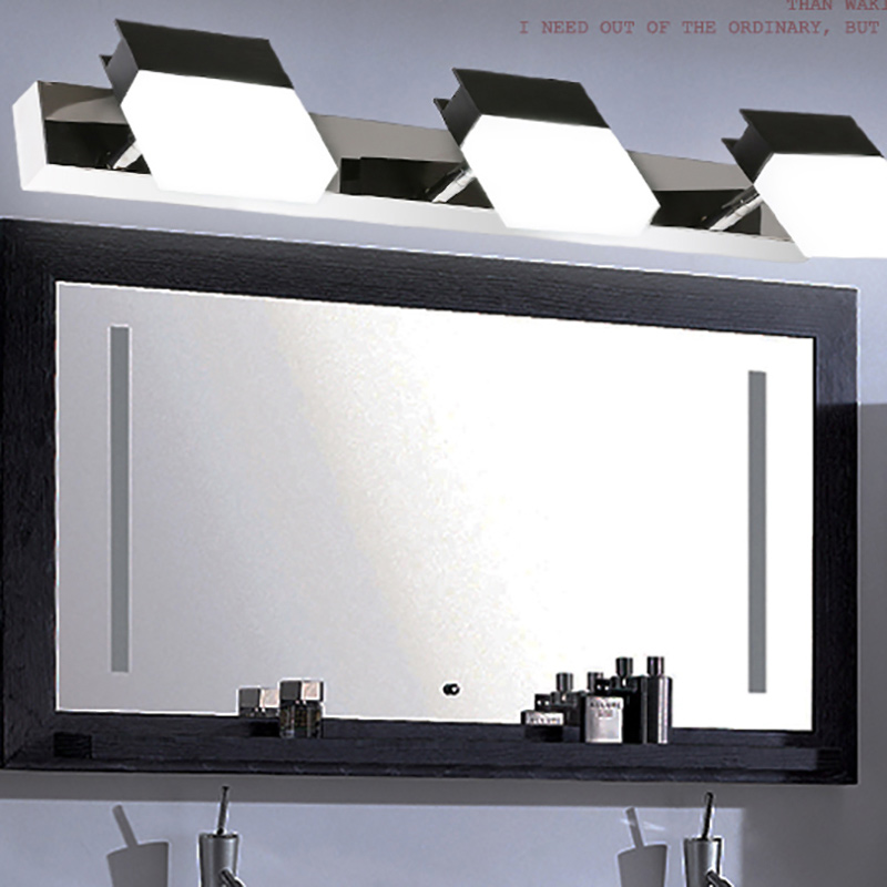 modern led mirror light bedroom vanity wall lamp 10w stainless steel lights for home lighting fixtures bathroom wall lamps