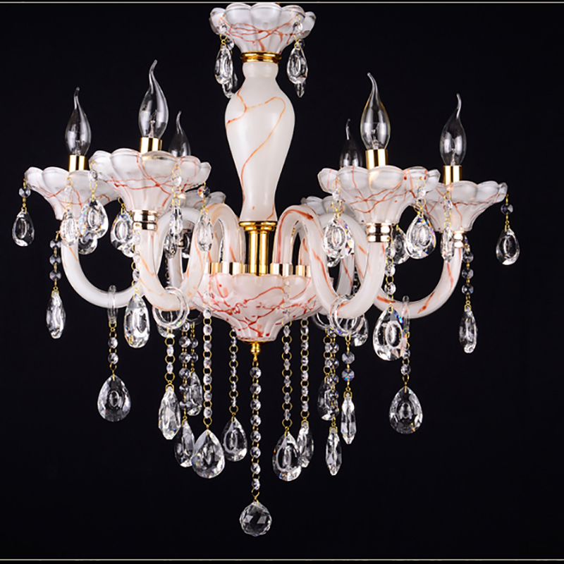 modern led white chandelier k9 crystal chandeliers lighting fixtures kronleuchter for dining lamp lustre luminaire light