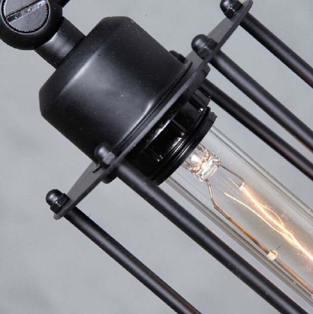 vintage pendant light industrial e26/e27 edison lamp metal style with cage coffee bar kitchen restaurant lights