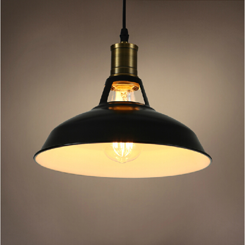 vintage pendant light painted iron loft lamp nordic retro light incandescent bulbs e27 lamp industrial lighting fixtures