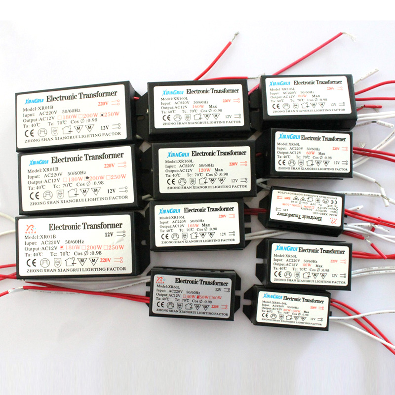 10pcs 40w 12v halogen lamp electronic transformer power supply driver adapter