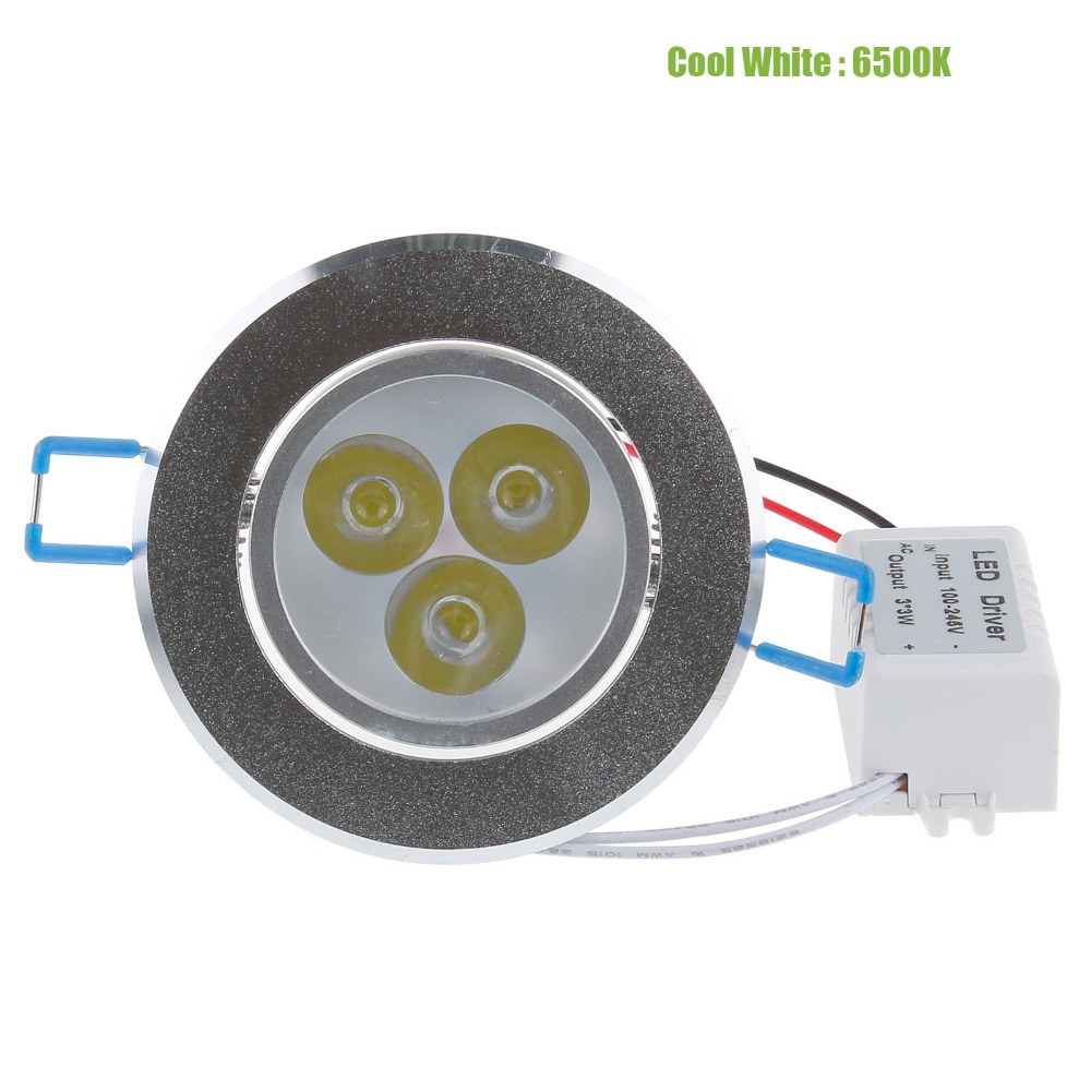 1pcs 9w 12w 15w 21w 27w 36w led ceiling downlight dimmable 110v-245v cool / warm white epistar ceiling lamp recessed spot light