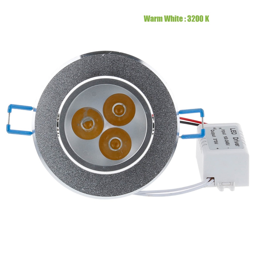 1pcs 9w 12w 15w 21w 27w 36w led ceiling downlight dimmable 110v-245v cool / warm white epistar ceiling lamp recessed spot light