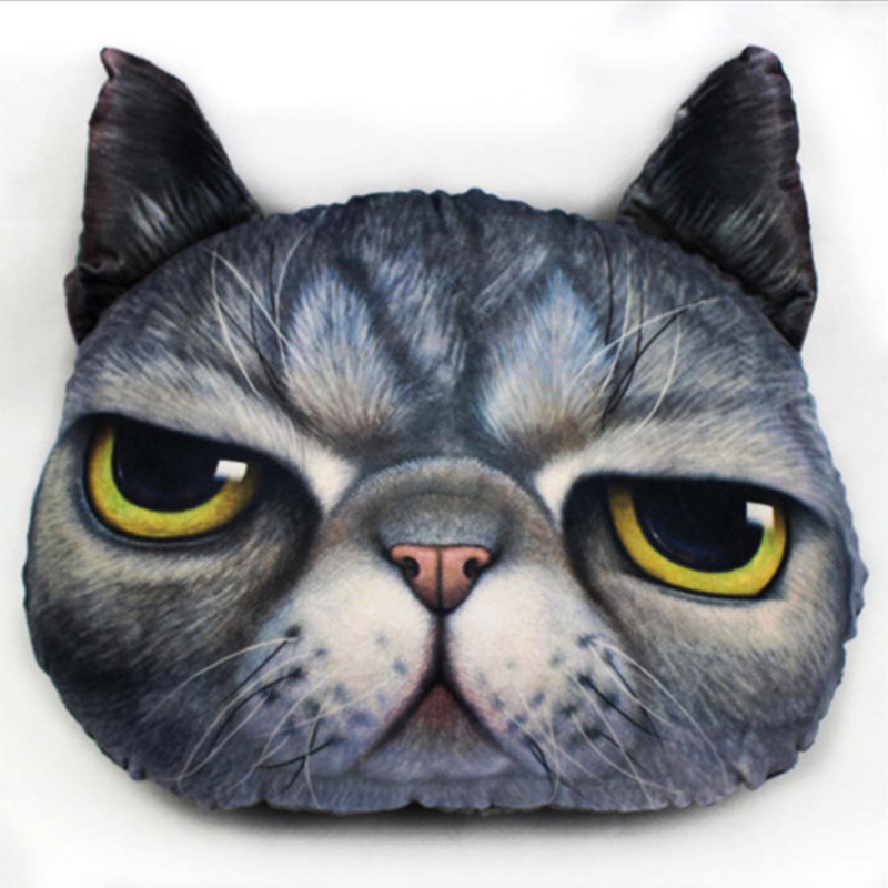 1pcs creative cartoon pillow decorative pillow cat cushion cat pillow cushion and washable waist pillow cute seat cushion