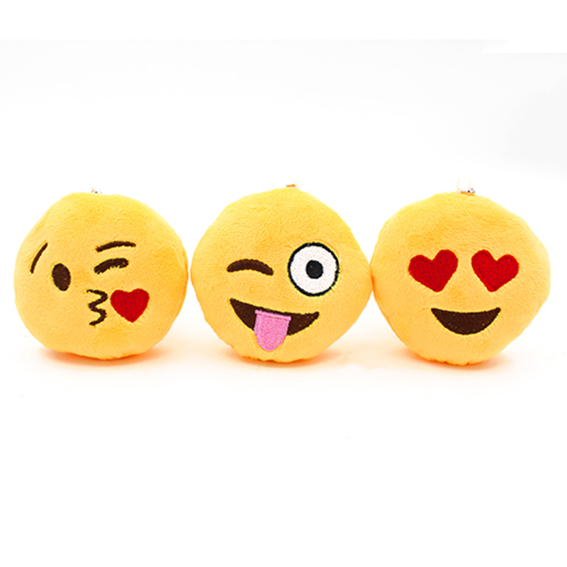 20style 16*16cm soft emoji smiley emoticon yellow round decorative pendant cushion pillow stuffed plush toy doll christmas gift