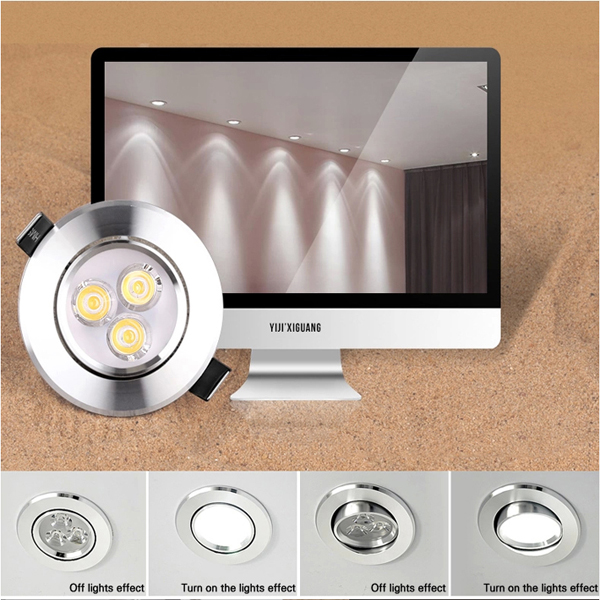 3w led down light ceiling recessed lamp white light with led driver led lights drop for home