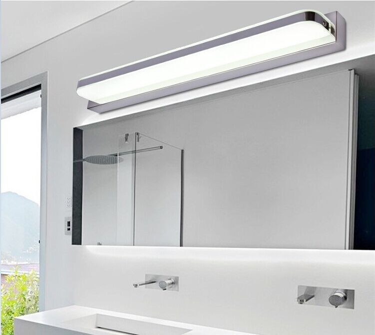 45cm-120cm mirror light led bathroom wall lamp mirror glass waterproof anti-fog brief modern stainless steel cabinet led light