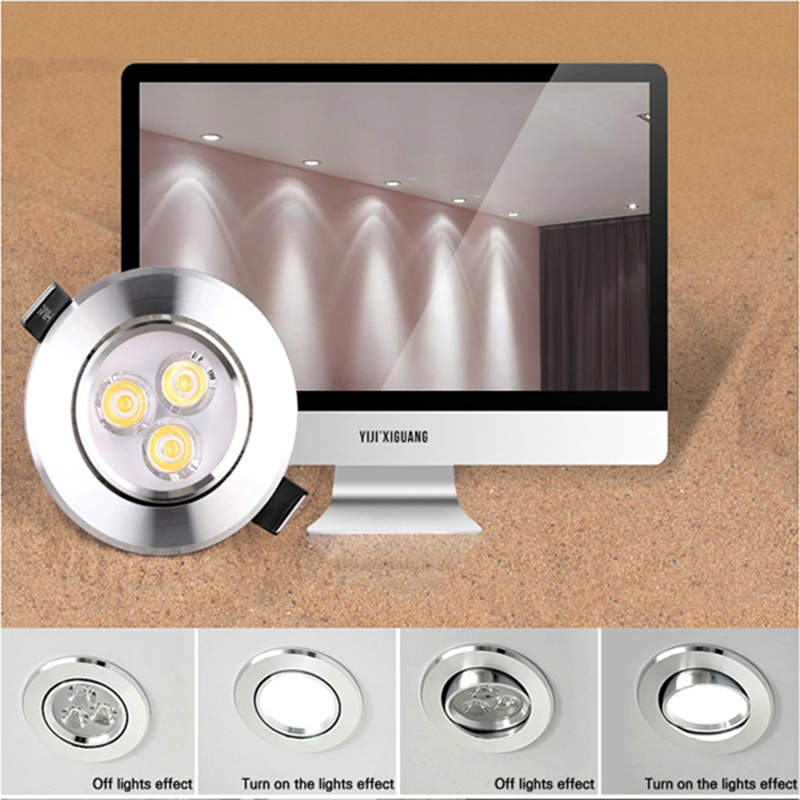 4pcs 9w led ceiling downlight led lamp recessed cabinet wall bulb 85-265v for home living room white shell
