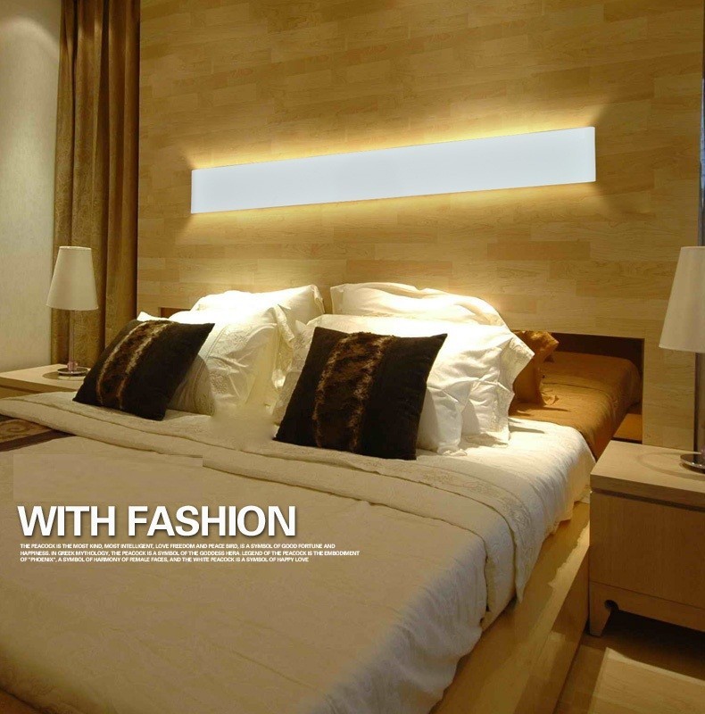 ac85~265v 51cm 14w led aluminum wall lights modern brief wall lamp for living room bedroom lobby wall light